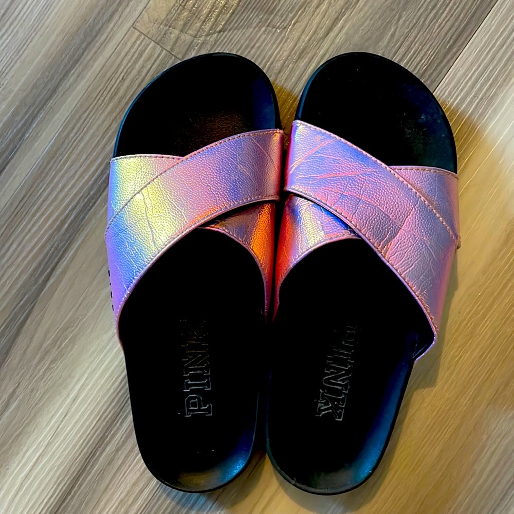 Pink flip flops